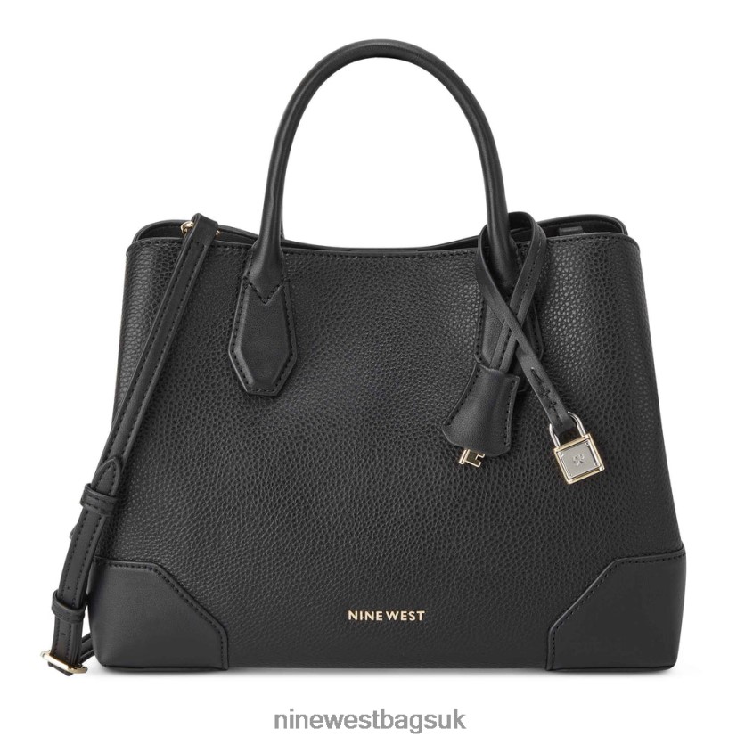 Nine West Brooklyn Jet Set Satchel RFX40B2797 - Nine West Bags UK Black