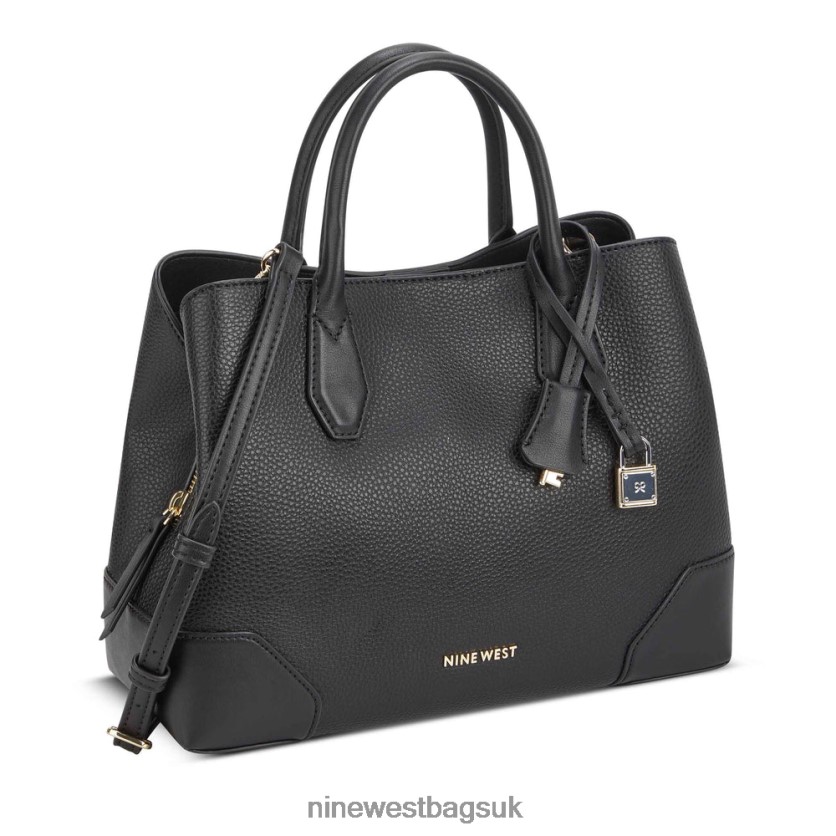 Nine West Brooklyn Jet Set Satchel RFX40B2797 - Nine West Bags UK Black