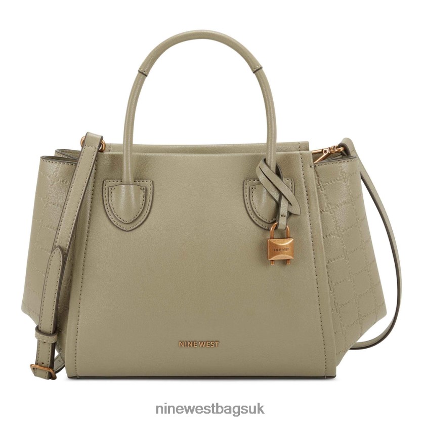 Nine West Camden Jet Set Satchel RFX40B2764 - Nine West UK Sale Faded Army