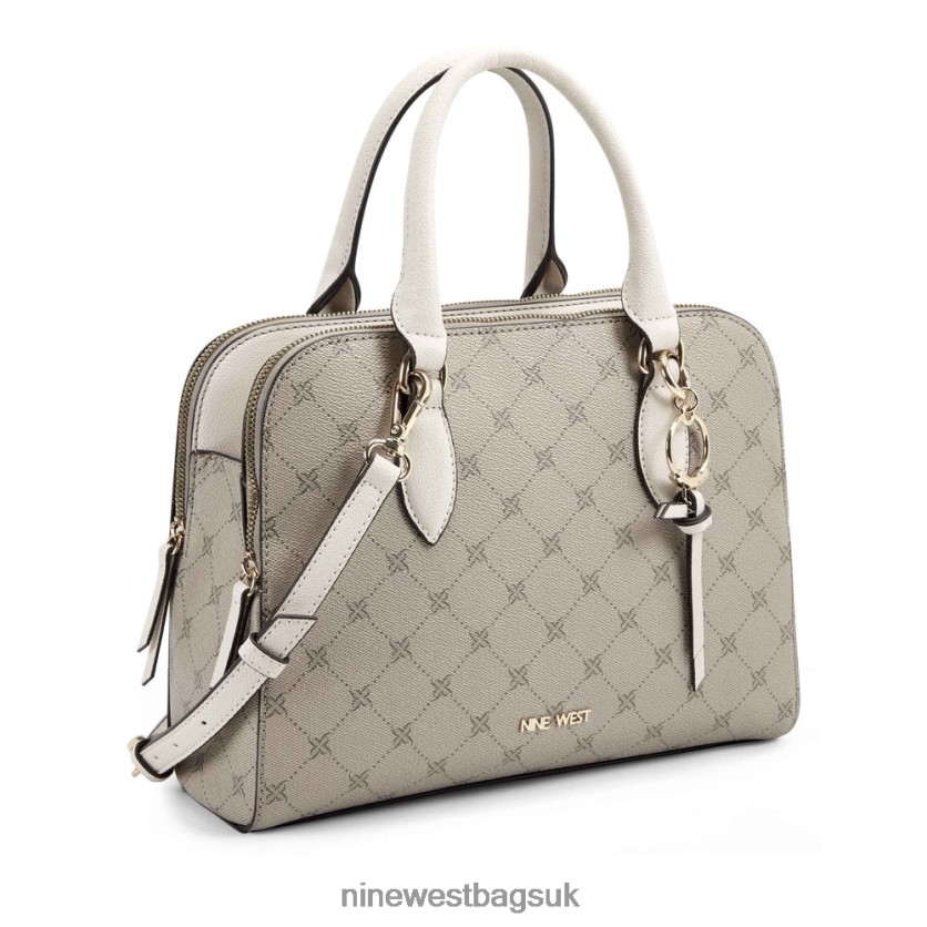 Nine West Cyra A List Satchel RFX40B2829 - Nine West Bags UK Hazel Logo/Milk