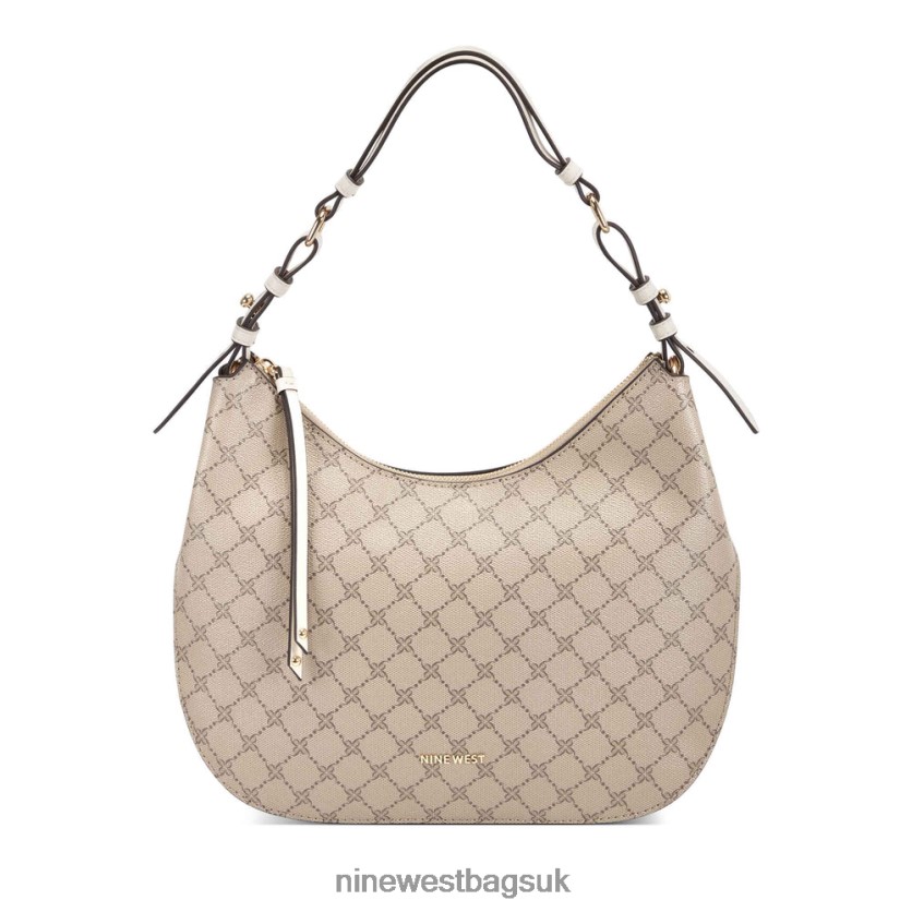 Nine West Irina Hobo RFX40B2793 - Nine West Bags UK Beige Logo/Milk