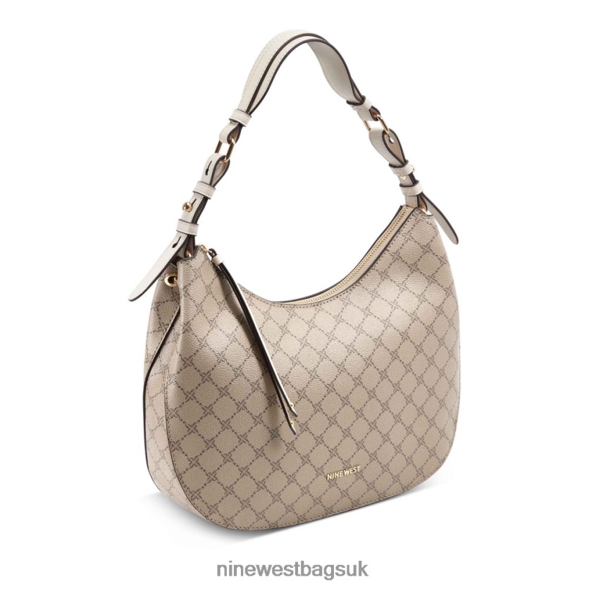 Nine West Irina Hobo RFX40B2793 - Nine West Bags UK Beige Logo/Milk