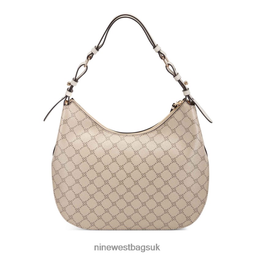 Nine West Irina Hobo RFX40B2793 - Nine West Bags UK Beige Logo/Milk
