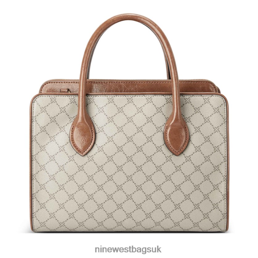 Nine West Susan Jet Set Satchel RFX40B2769 - Nine West Bags UK Beige Logo/Tan