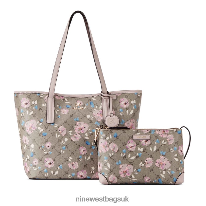 Nine West Delaine 2 In 1 Tote RFX40B2135 - Nine West UK Sale Floral Logo