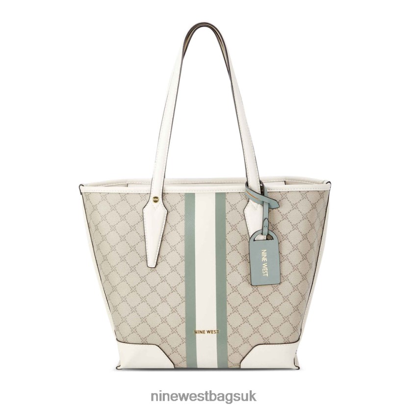 Nine West Emery Small Tote RFX40B2706 - Nine West UK Beige Logo/Aloe