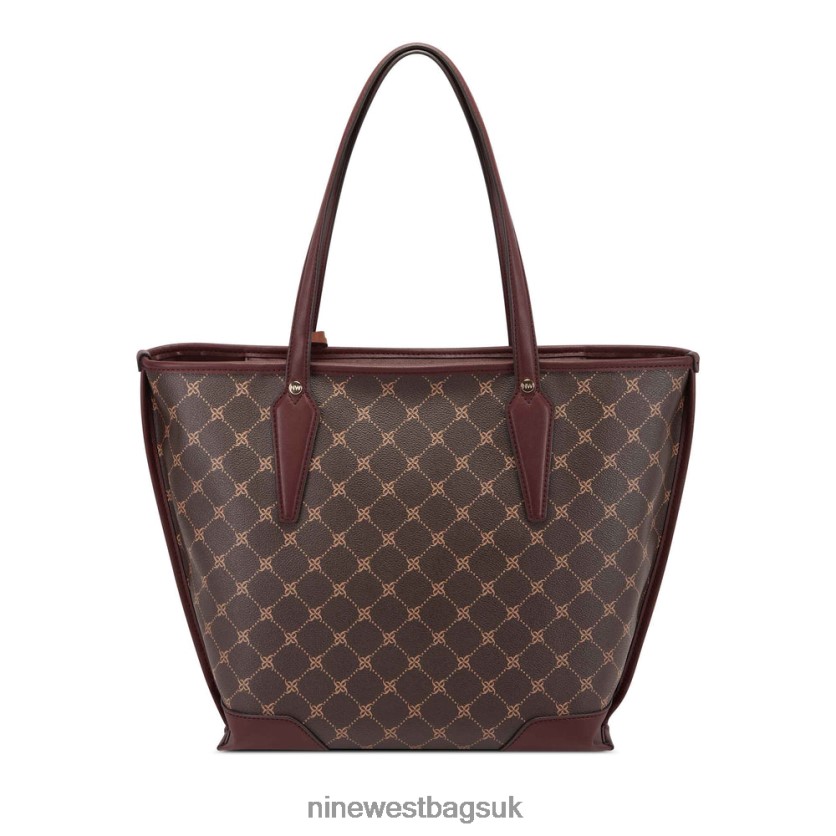 Nine West Emery Tote RFX40B2695 - Nine West Sandals UK Brown Logo/Merlot