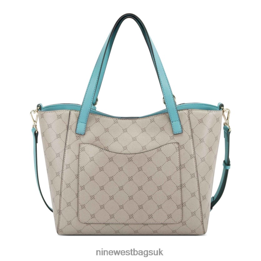 Nine West Kylee Medium Trap Tote RFX40B2703 - Nine West Sandals UK Hazel Logo/Verdigris