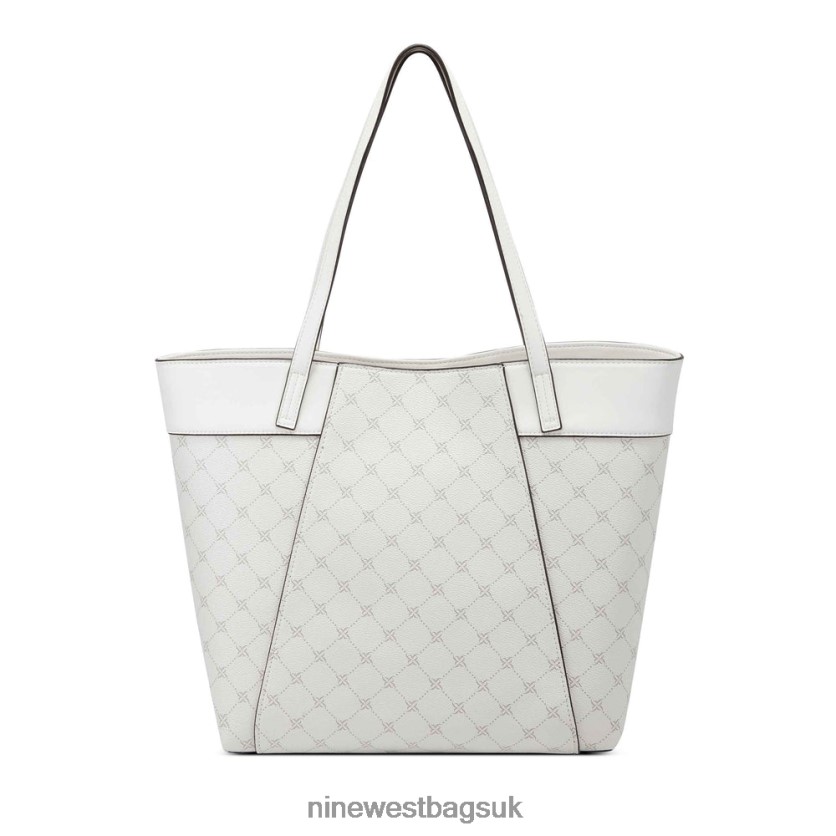 Nine West Sunnyside Jet Set Tote RFX40B2712 - Nine West UK Sale Optic White Logo