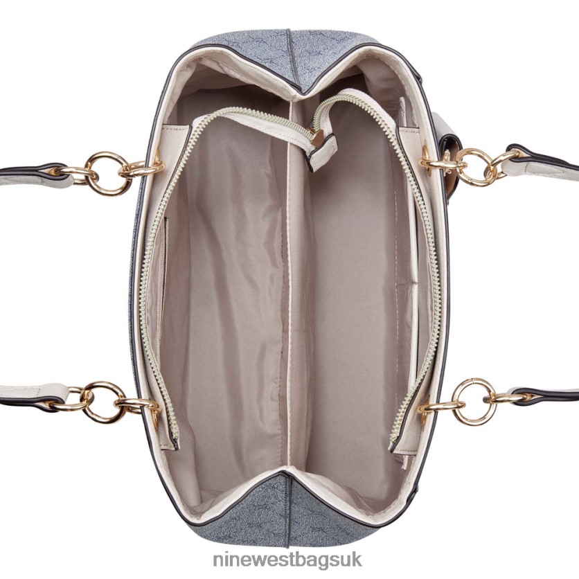 Nine West Basil Jet Set Shopper RFX40B2425 - Nine West UK Chambray Logo/Milk