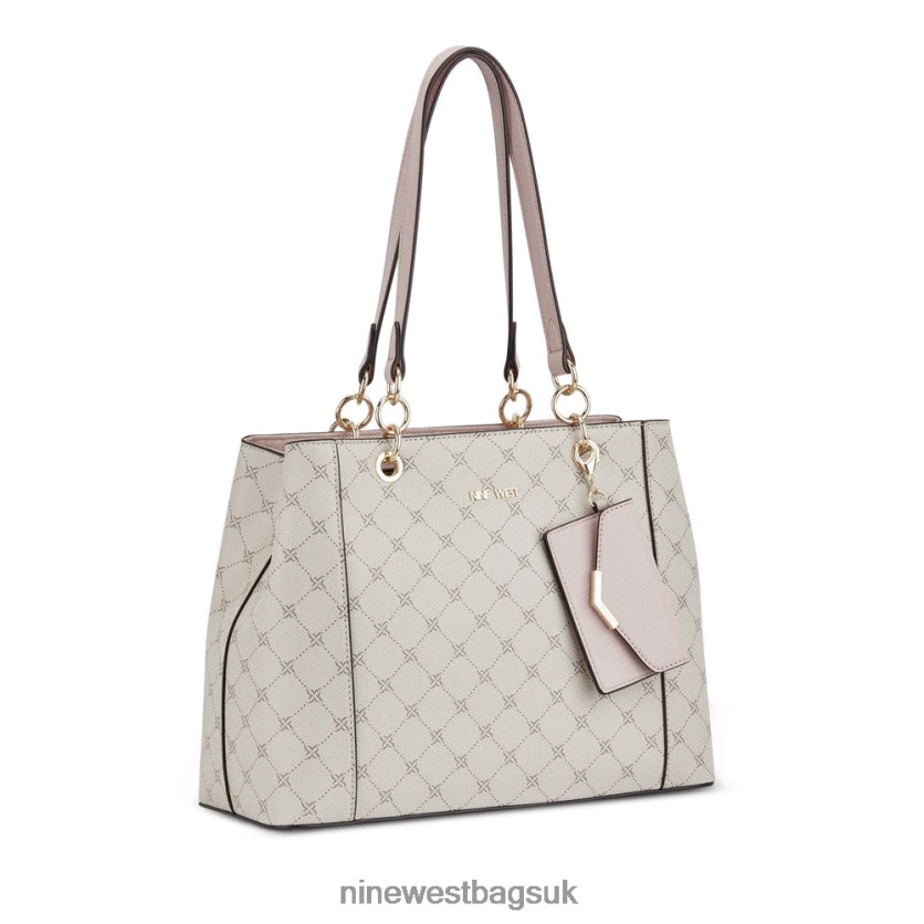 Nine West Basil Jet Set Shopper RFX40B2427 - Nine West UK Sale Mushroom Logo/Pink