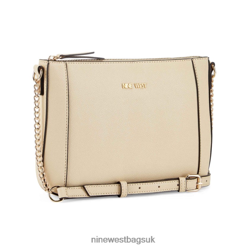 Nine West Basil Top Zip Crossbody RFX40B2431 - Nine West UK Sale Cornsilk