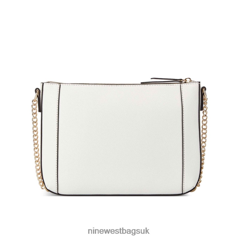 Nine West Basil Top Zip Crossbody RFX40B2432 - Nine West Bags UK Optic White Micro Pebble