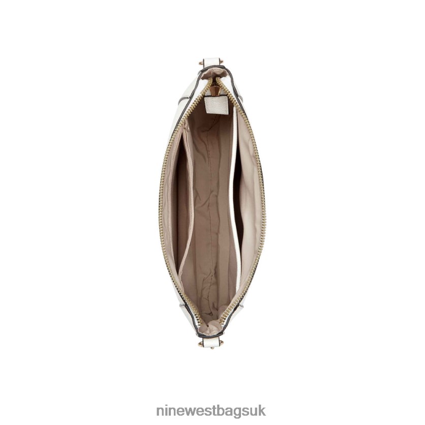Nine West Basil Top Zip Crossbody RFX40B2432 - Nine West Bags UK Optic White Micro Pebble