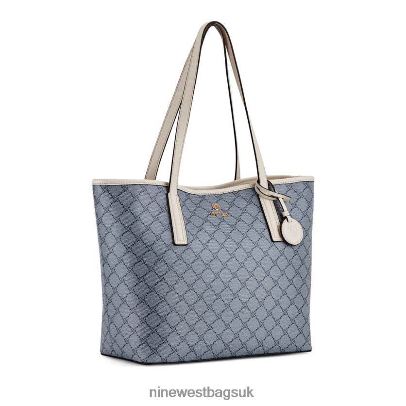 Nine West Delaine 2 In 1 Tote RFX40B2454 - Nine West Sandals UK Chambray Logo/Milk