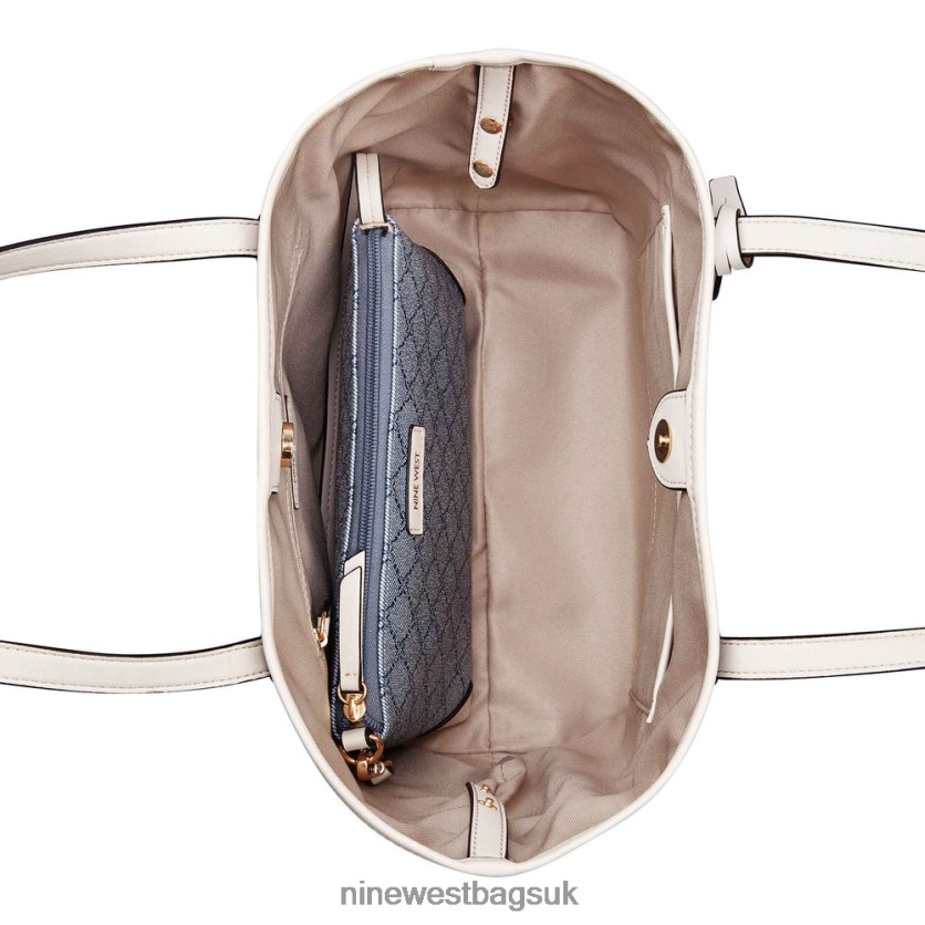 Nine West Delaine 2 In 1 Tote RFX40B2454 - Nine West Sandals UK Chambray Logo/Milk