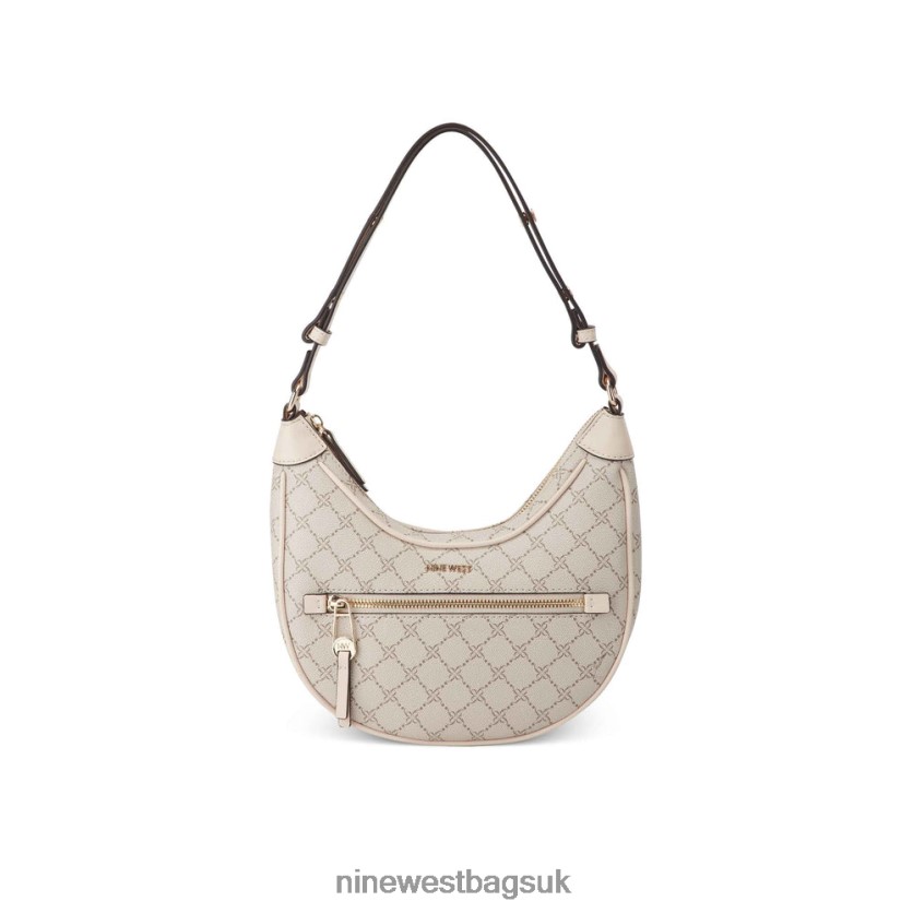 Nine West Ethel Convertible Hobo RFX40B2473 - Nine West UK Mushroom Logo/Buff
