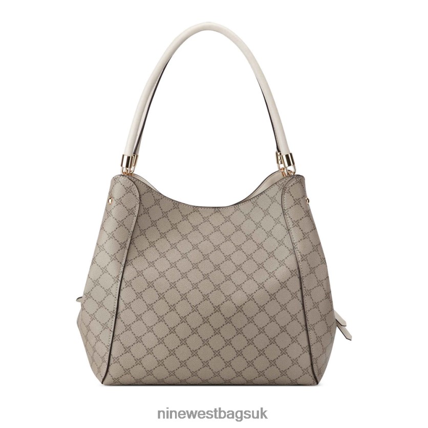 Nine West Etta Jet Set Carryall RFX40B2475 - Nine West UK Sale Beige Logo/Milk