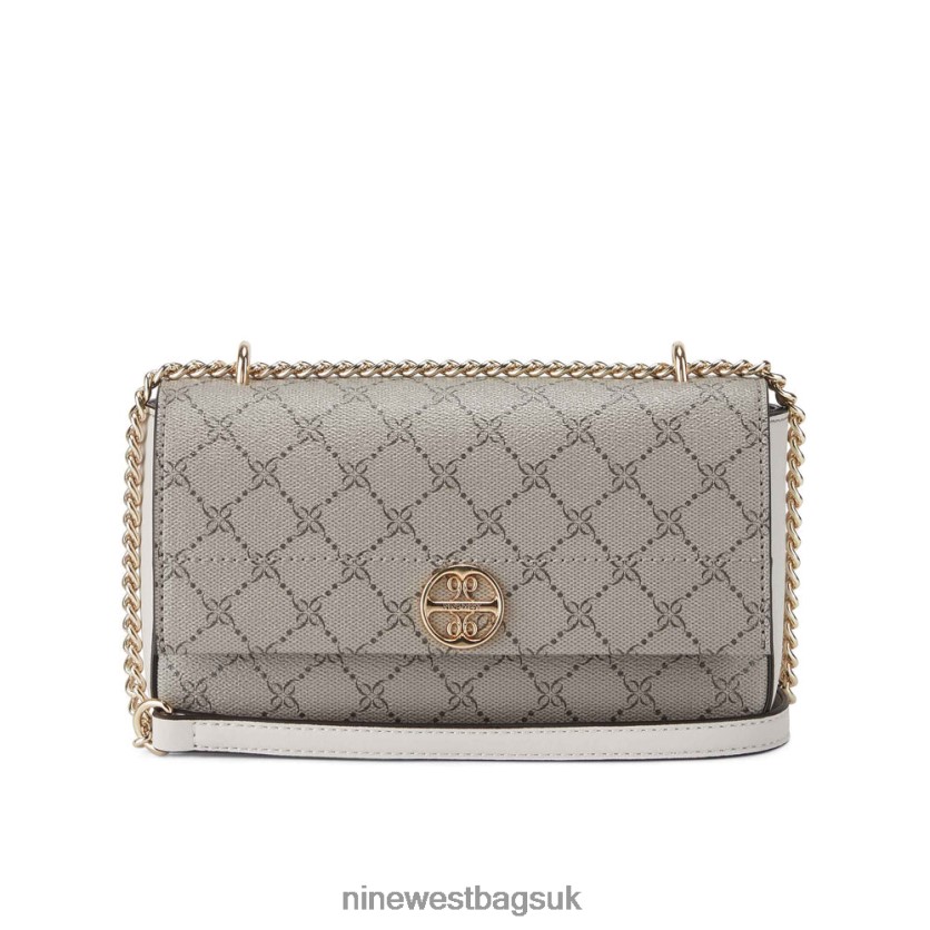 Nine West Kyelle Convertible Crossbody Flap RFX40B2493 - Nine West UK Beige Logo/Milk