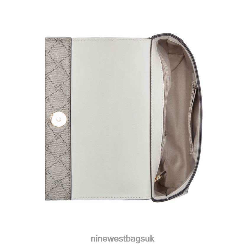 Nine West Kyelle Convertible Crossbody Flap RFX40B2493 - Nine West UK Beige Logo/Milk