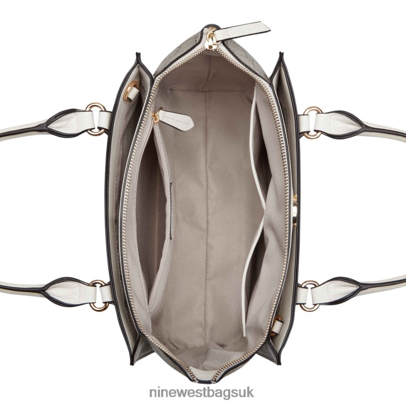 Nine West Kyelle Jet Set Satchel RFX40B2498 - Nine West Sandals UK Beige Logo/Milk