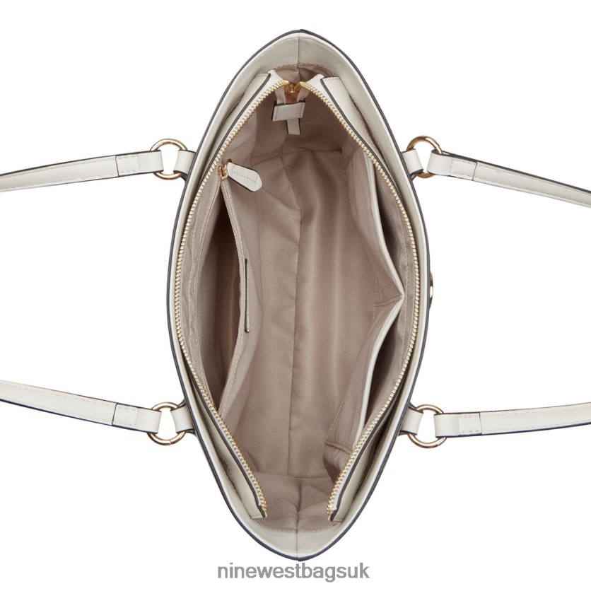 Nine West Kyelle Small Tote RFX40B2499 - Nine West UK Sale Beige Logo/Milk