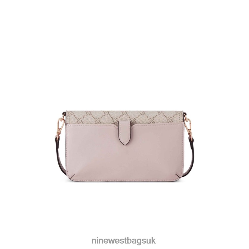 Nine West Lawson Wallet On A String RFX40B2507 - Nine West UK Sale Mushroom Logo/Pink