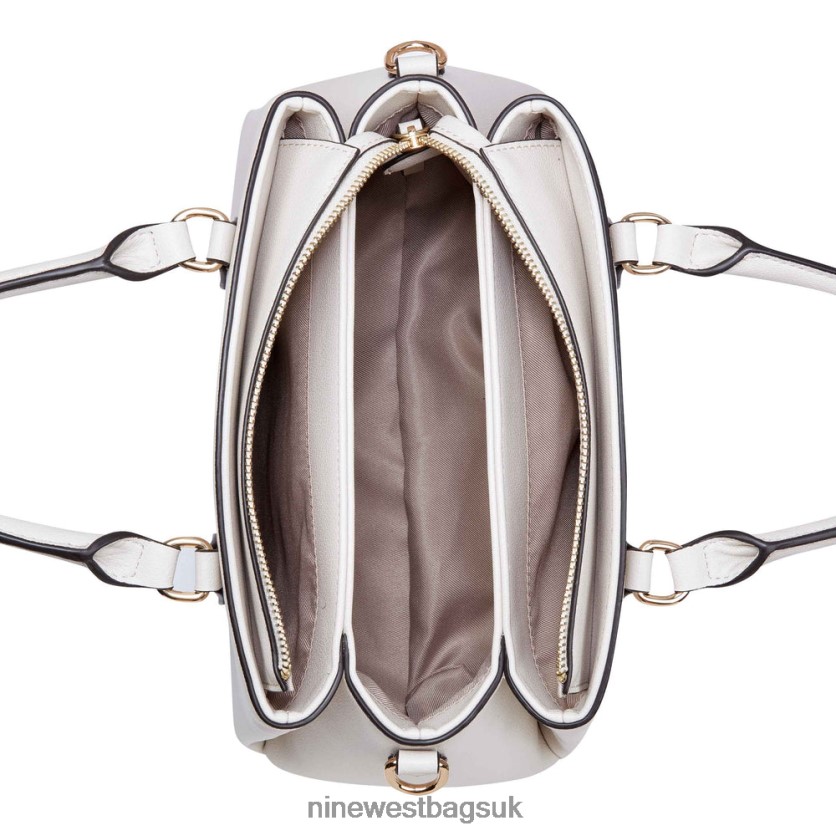 Nine West Zenith Small Triple Compartment Satchel Crossbody RFX40B2553 - Nine West UK Milk