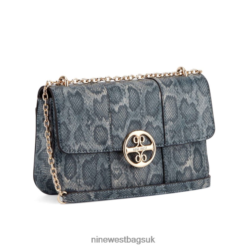 Nine West Carol Convertible Shoulder Bag RFX40B2445 - Nine West UK Denim Python