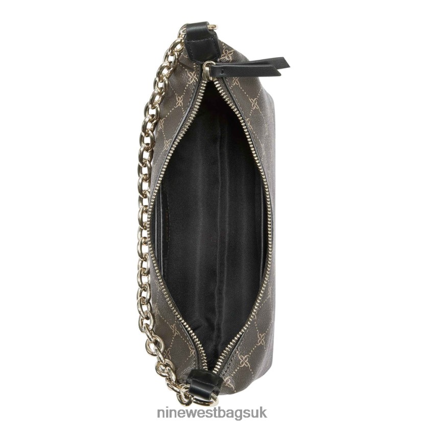 Nine West Ronnie Top Zip Shoulder Bag RFX40B2678 - Nine West UK Brown/Black