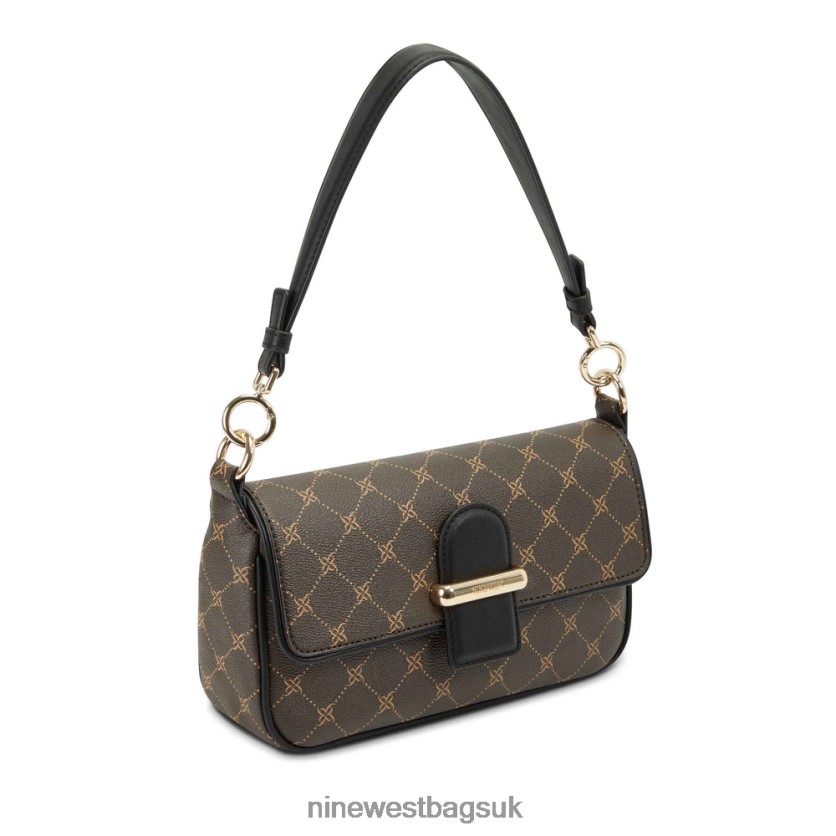 Nine West Zetta Small Shoulder Bag RFX40B2790 - Nine West UK Brown/Black