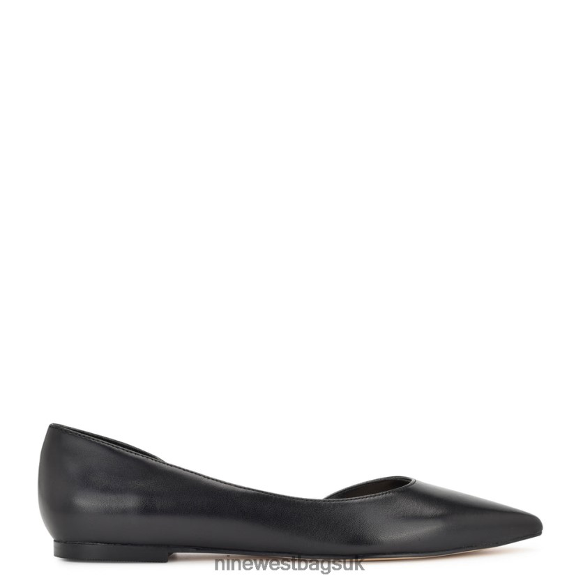 Nine West Blaha d'Orsay Flats RFX40B2267 - Nine West UK Sale Black Leather