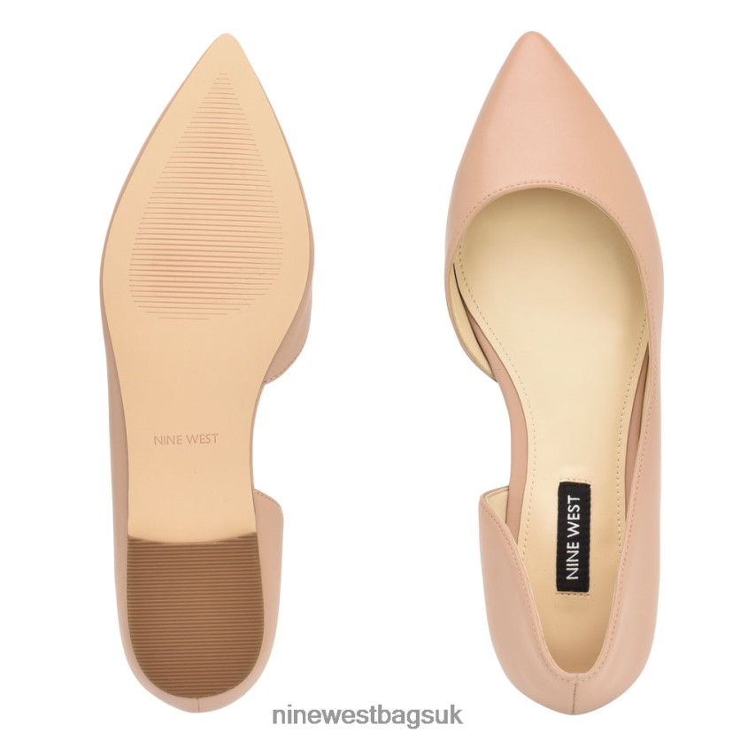 Nine West Blaha d\'Orsay Flats RFX40B2268 - Nine West Bags UK Barely Nude Leather