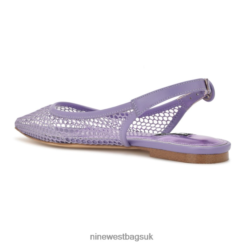 Nine West Branid Mesh Slingback Flats RFX40B2304 - Nine West Bags UK Purple/Clear