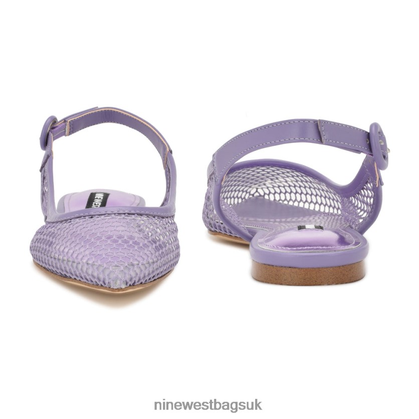 Nine West Branid Mesh Slingback Flats RFX40B2304 - Nine West Bags UK Purple/Clear