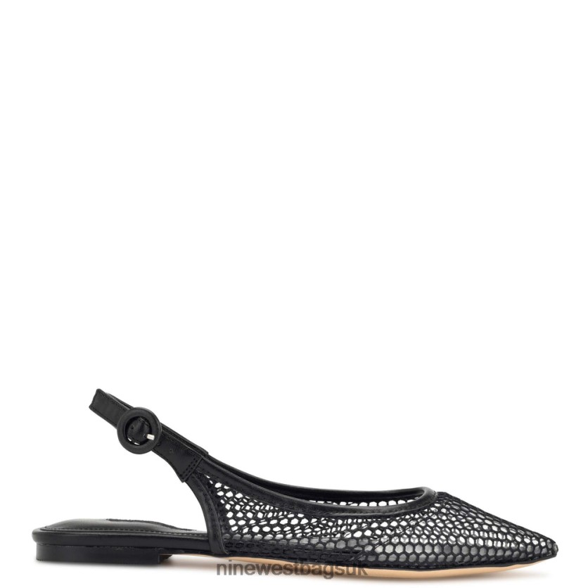 Nine West Branid Mesh Slingback Flats RFX40B2305 - Nine West UK Black/Clear