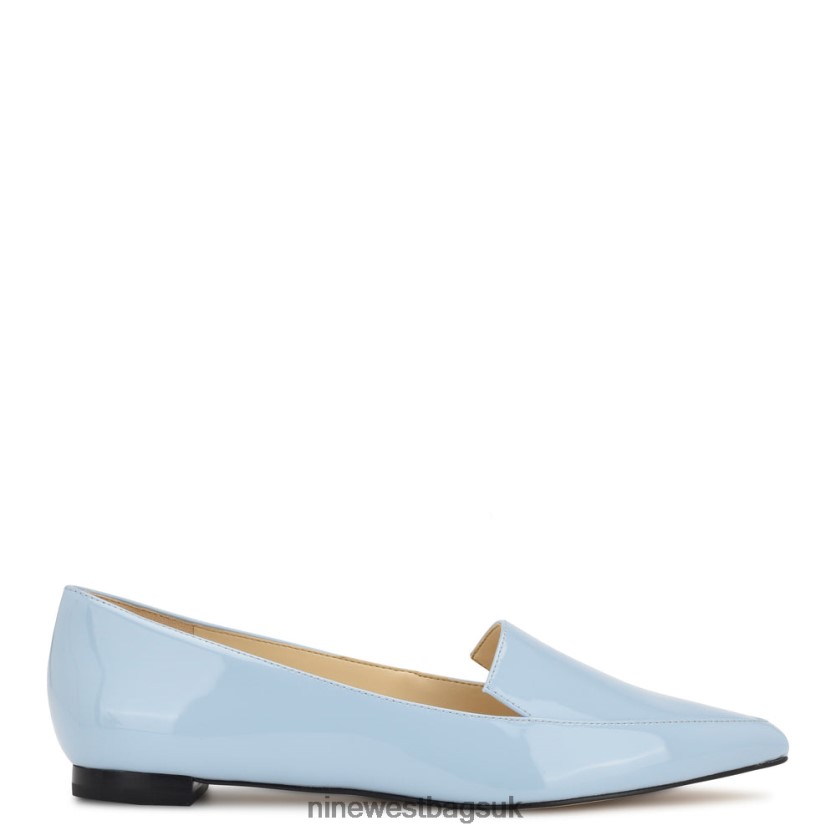 Nine West Abay Smoking Flats RFX40B2097 - Nine West UK Baby Blue Patent