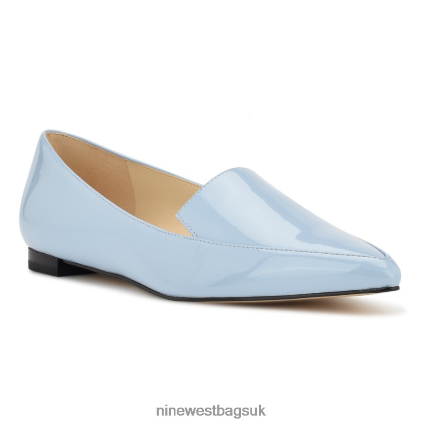 Nine West Abay Smoking Flats RFX40B2097 - Nine West UK Baby Blue Patent