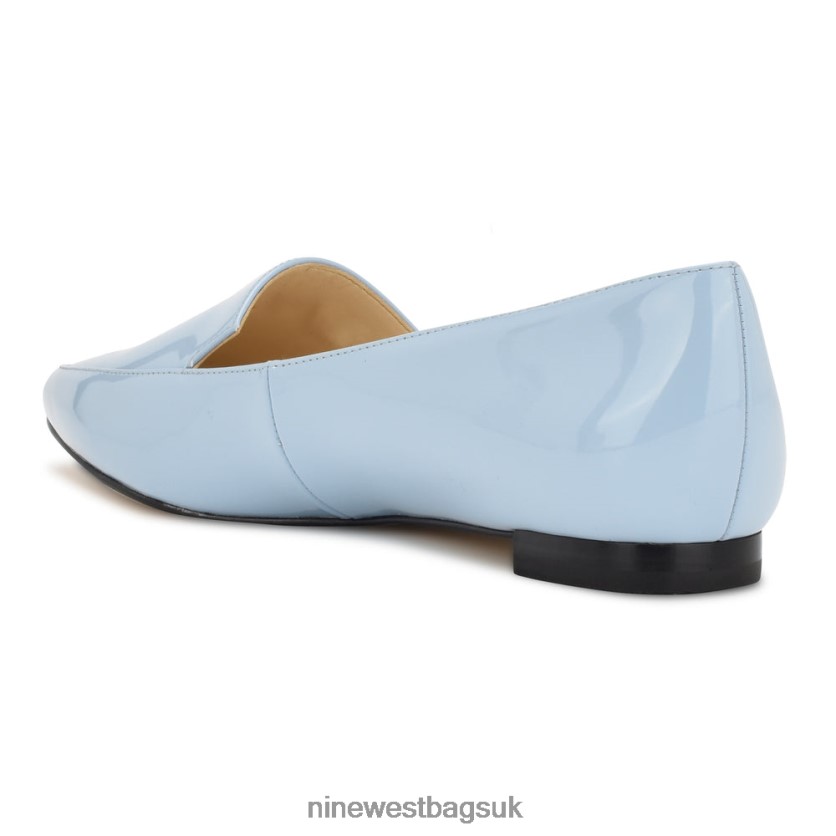 Nine West Abay Smoking Flats RFX40B2097 - Nine West UK Baby Blue Patent