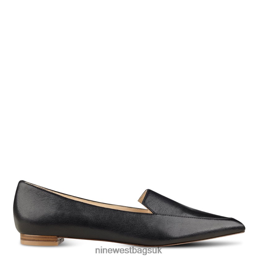 Nine West Abay Smoking Flats RFX40B2377 - Nine West UK Black Leather