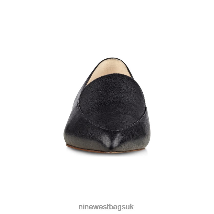 Nine West Abay Smoking Flats RFX40B2377 - Nine West UK Black Leather