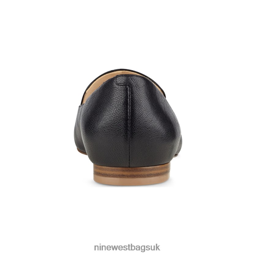 Nine West Abay Smoking Flats RFX40B2377 - Nine West UK Black Leather