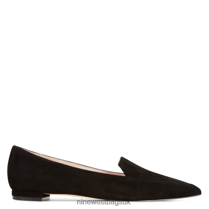 Nine West Abay Smoking Flats RFX40B2385 - Nine West UK Black Suede
