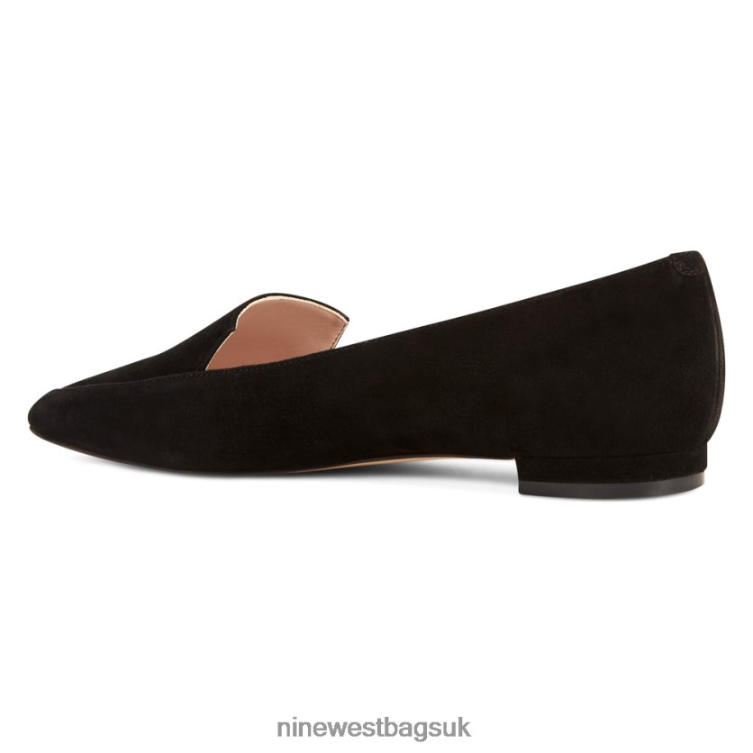Nine West Abay Smoking Flats RFX40B2385 - Nine West UK Black Suede