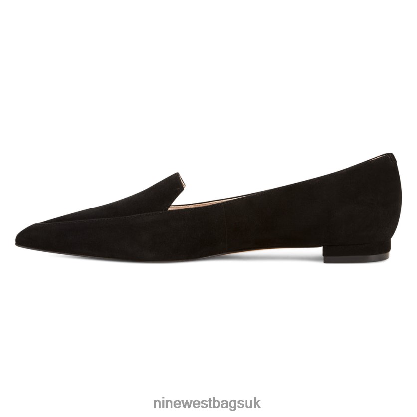 Nine West Abay Smoking Flats RFX40B2385 - Nine West UK Black Suede