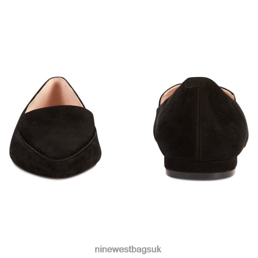 Nine West Abay Smoking Flats RFX40B2385 - Nine West UK Black Suede
