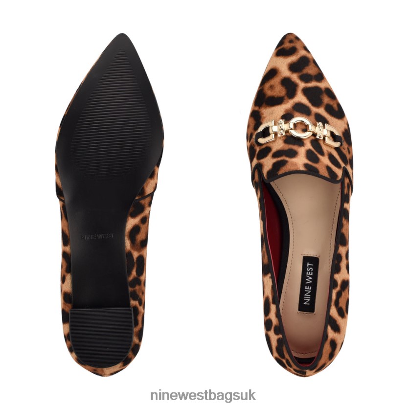 Nine West Area Pointy Toe Flats RFX40B2148 - Nine West Bags UK Leopard Haircalf