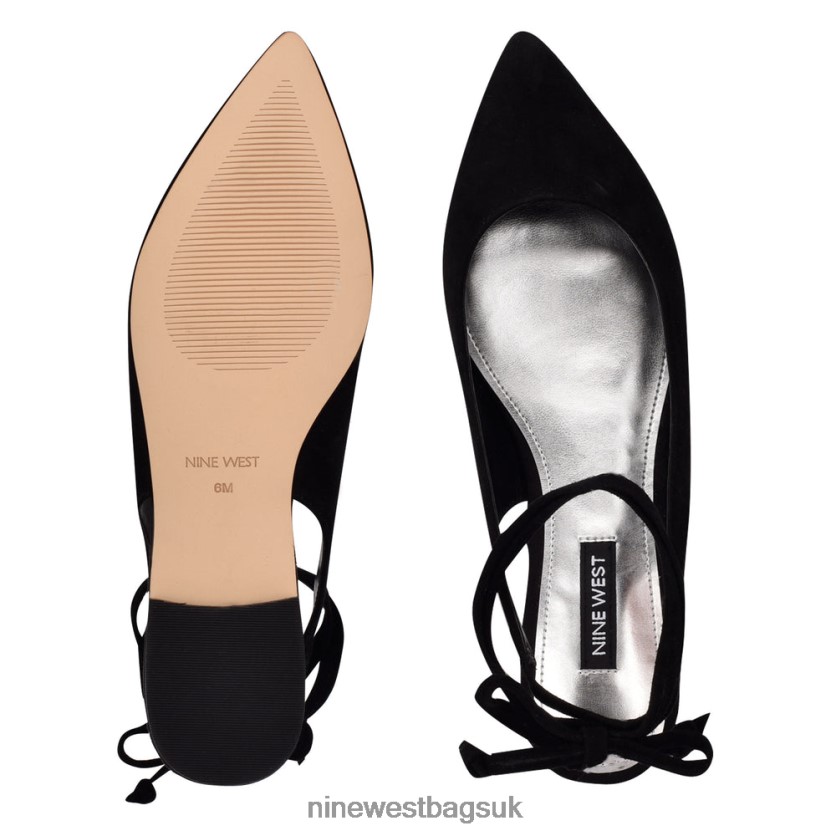 Nine West Bop Ankle Wrap Pointy Toe Flats RFX40B1921 - Nine West UK