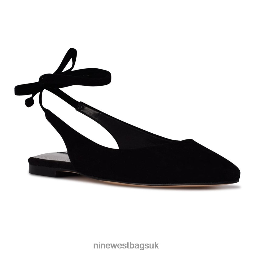 Nine West Bop Ankle Wrap Pointy Toe Flats RFX40B2325 - Nine West UK