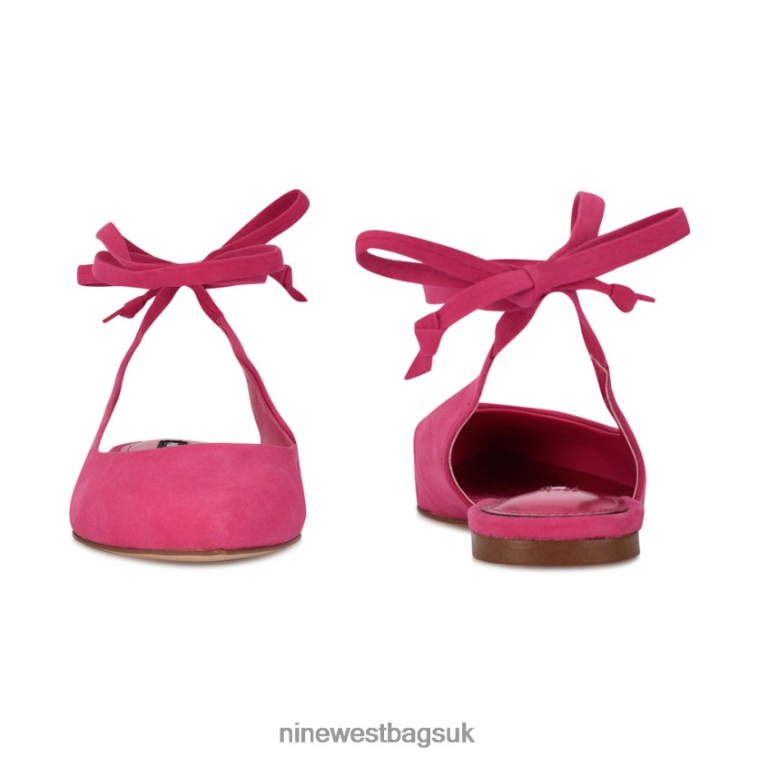 Nine West Bop Ankle Wrap Pointy Toe Flats RFX40B966 - Nine West Sandals UK